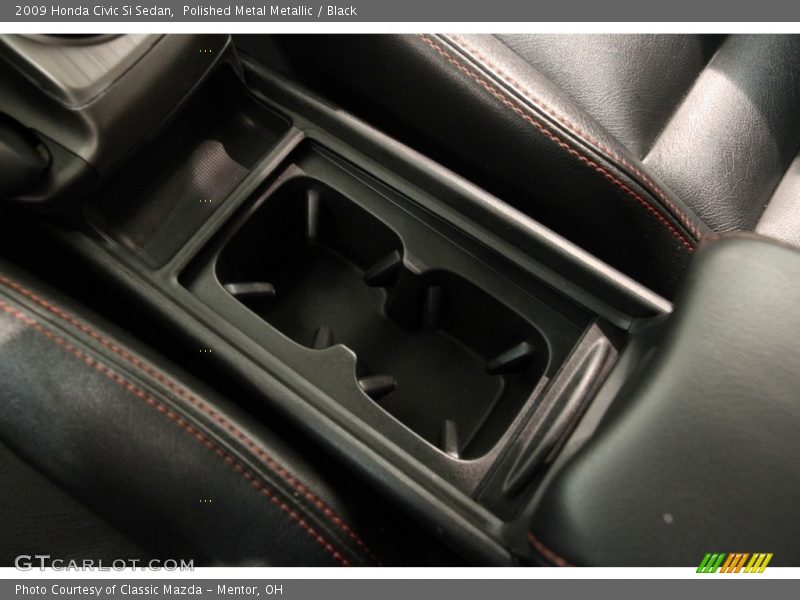 Polished Metal Metallic / Black 2009 Honda Civic Si Sedan