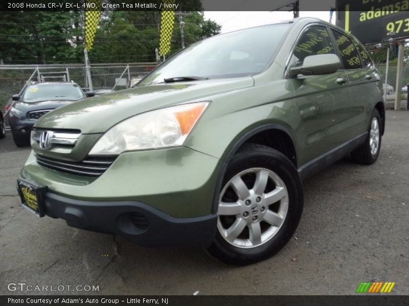 Green Tea Metallic / Ivory 2008 Honda CR-V EX-L 4WD