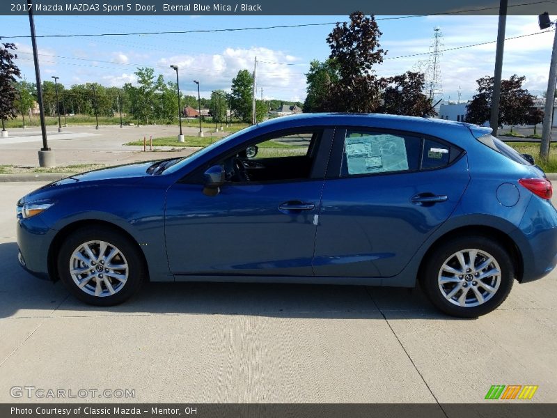 Eternal Blue Mica / Black 2017 Mazda MAZDA3 Sport 5 Door