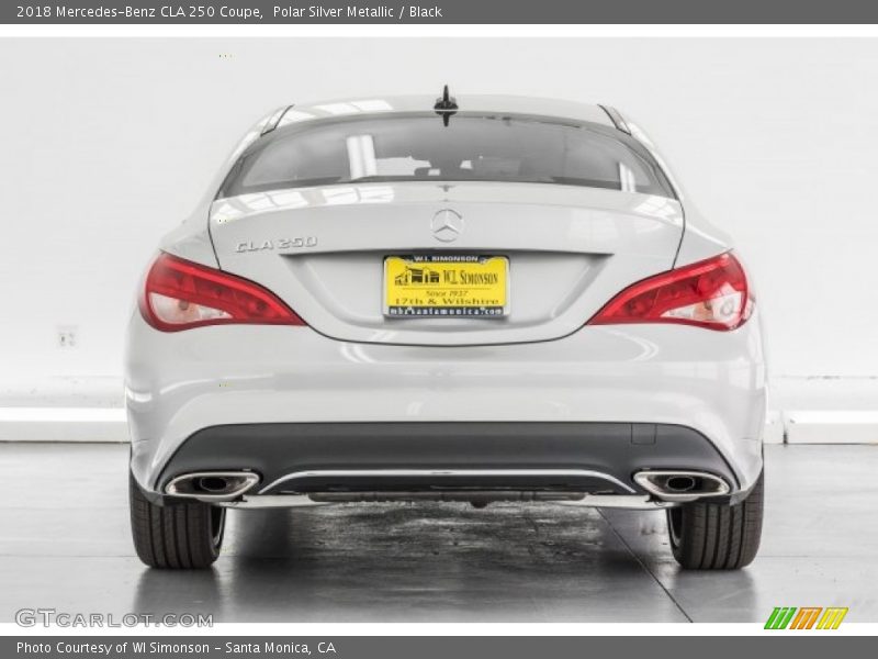 Polar Silver Metallic / Black 2018 Mercedes-Benz CLA 250 Coupe