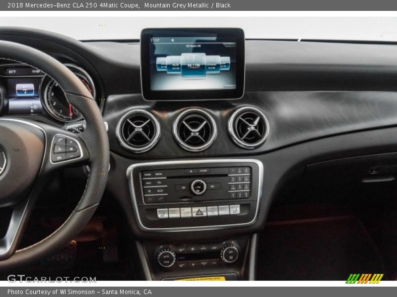 Mountain Grey Metallic / Black 2018 Mercedes-Benz CLA 250 4Matic Coupe