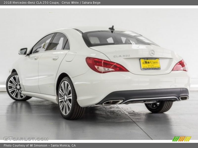 Cirrus White / Sahara Beige 2018 Mercedes-Benz CLA 250 Coupe