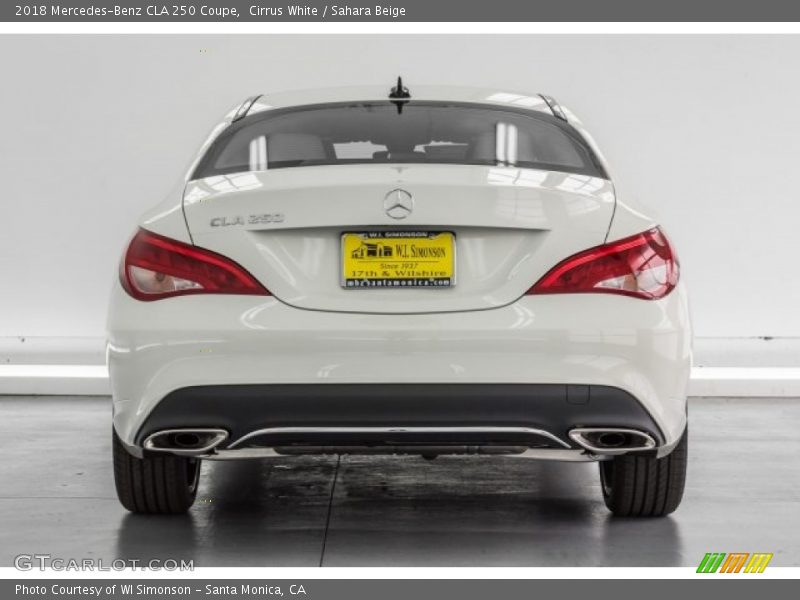 Cirrus White / Sahara Beige 2018 Mercedes-Benz CLA 250 Coupe