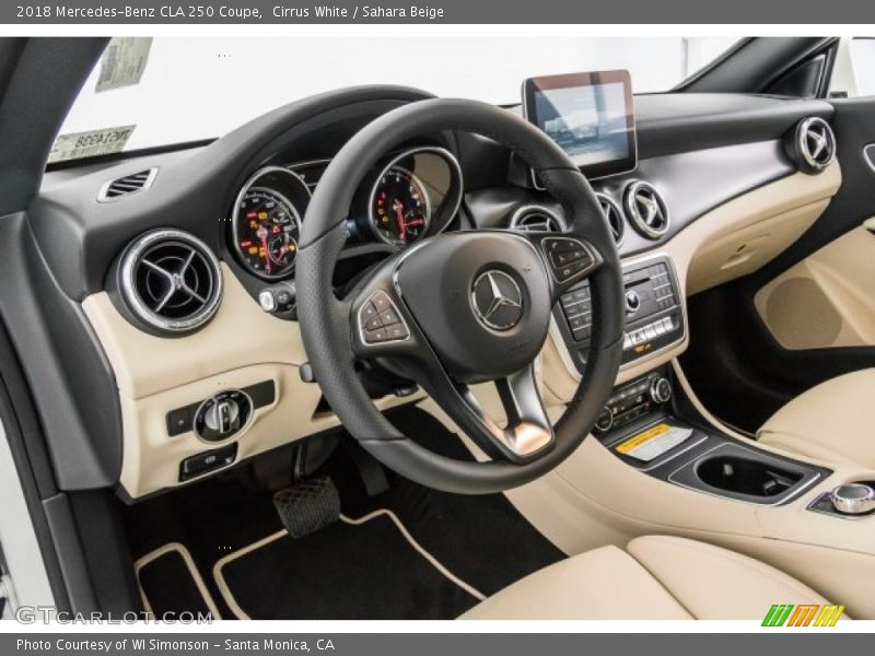 Cirrus White / Sahara Beige 2018 Mercedes-Benz CLA 250 Coupe