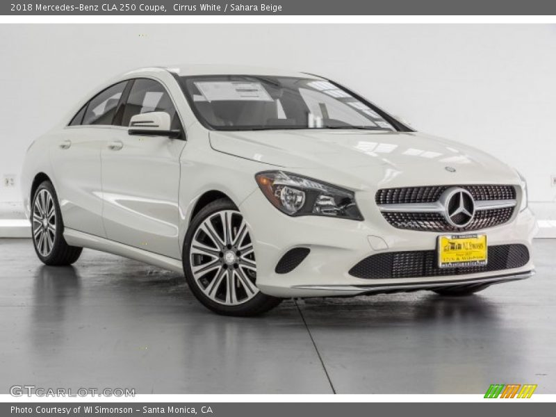 Cirrus White / Sahara Beige 2018 Mercedes-Benz CLA 250 Coupe