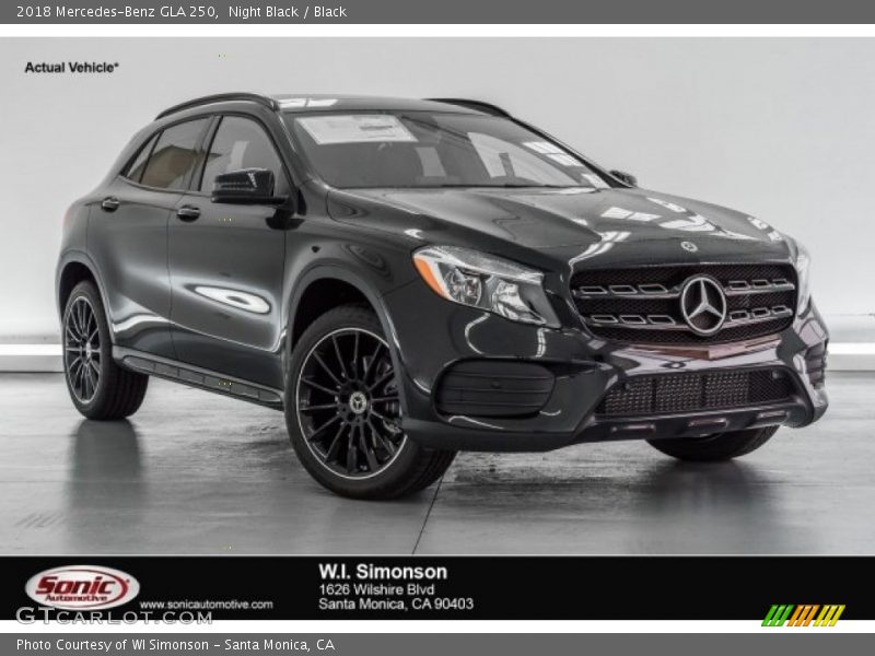 Night Black / Black 2018 Mercedes-Benz GLA 250