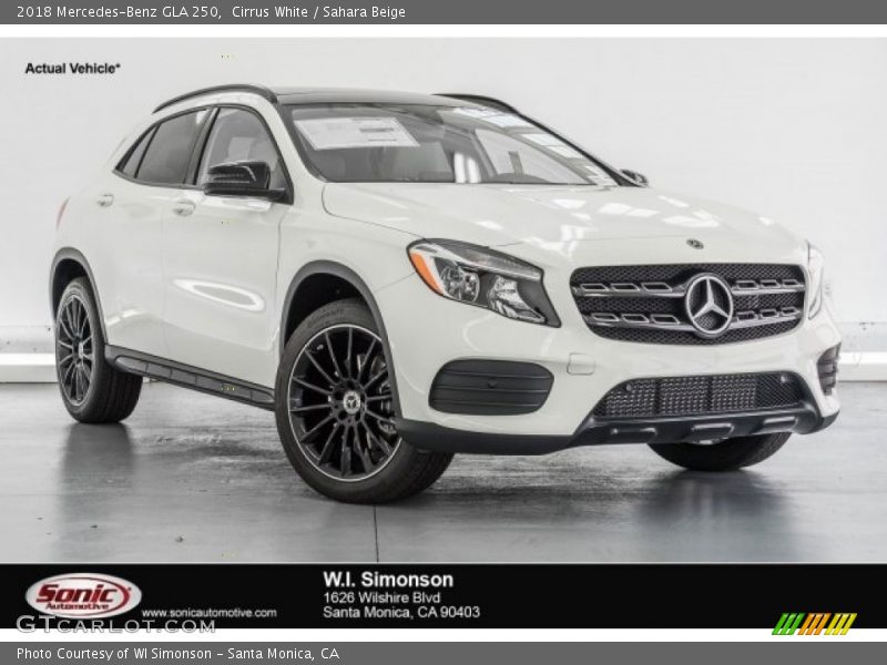 Cirrus White / Sahara Beige 2018 Mercedes-Benz GLA 250