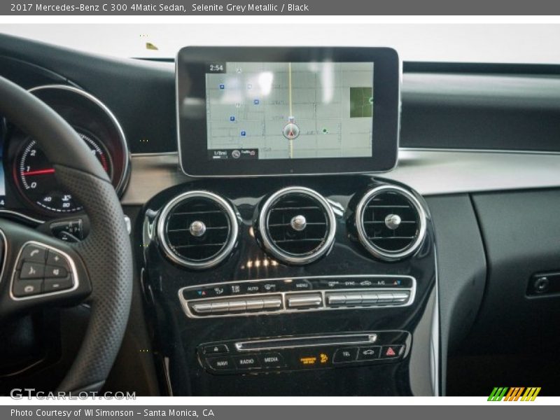 Controls of 2017 C 300 4Matic Sedan