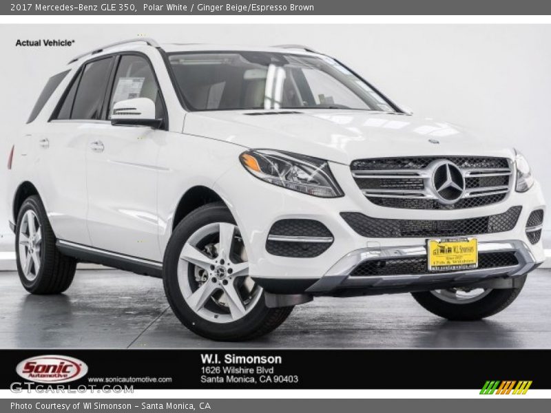 Polar White / Ginger Beige/Espresso Brown 2017 Mercedes-Benz GLE 350