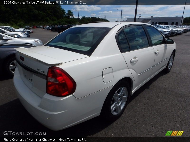 White / Titanium Gray 2006 Chevrolet Malibu LT V6 Sedan