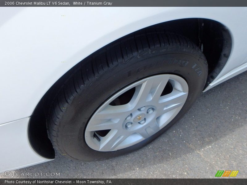 White / Titanium Gray 2006 Chevrolet Malibu LT V6 Sedan