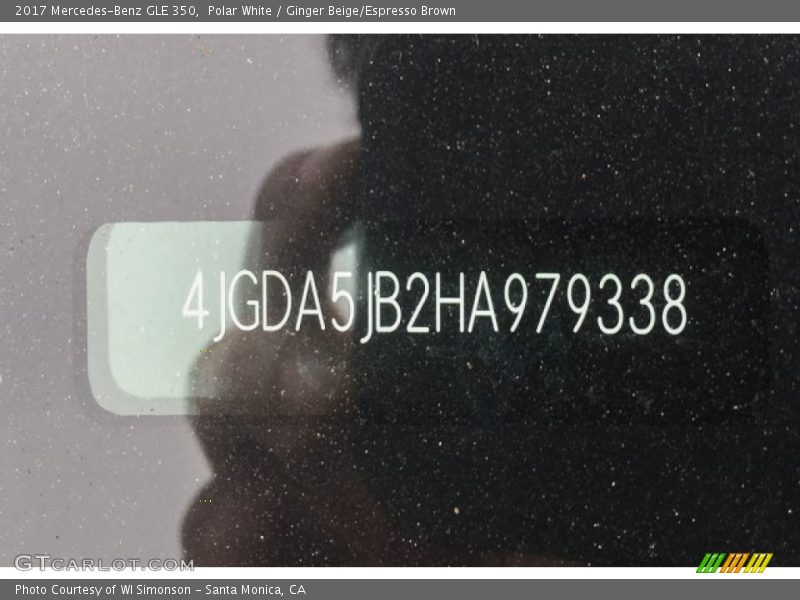Polar White / Ginger Beige/Espresso Brown 2017 Mercedes-Benz GLE 350