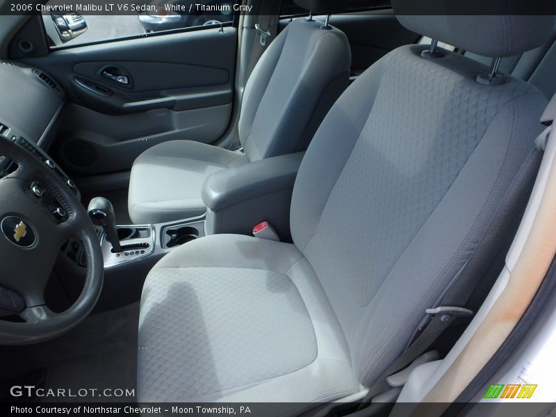 White / Titanium Gray 2006 Chevrolet Malibu LT V6 Sedan