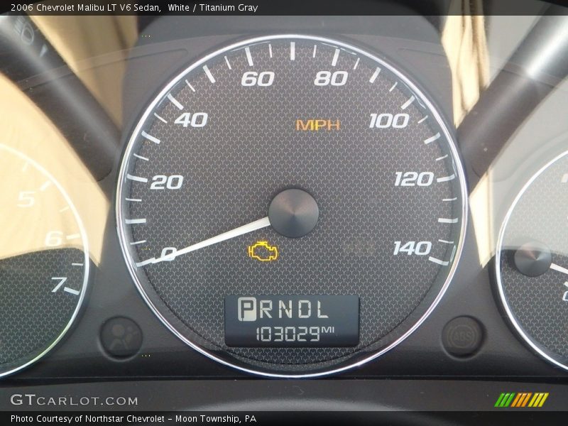 White / Titanium Gray 2006 Chevrolet Malibu LT V6 Sedan