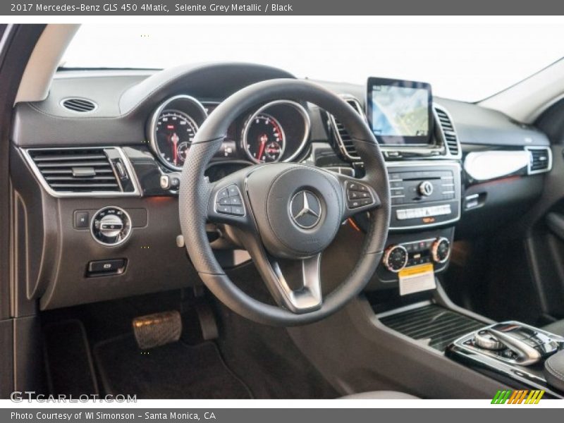 Selenite Grey Metallic / Black 2017 Mercedes-Benz GLS 450 4Matic