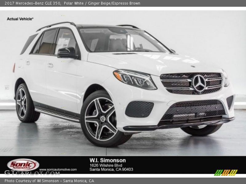 Polar White / Ginger Beige/Espresso Brown 2017 Mercedes-Benz GLE 350