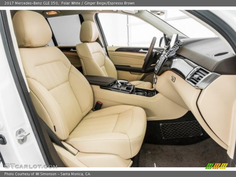 Polar White / Ginger Beige/Espresso Brown 2017 Mercedes-Benz GLE 350