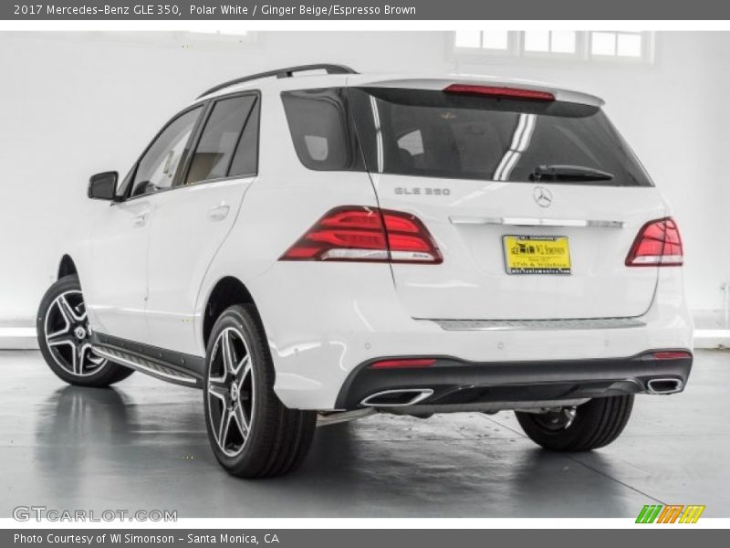 Polar White / Ginger Beige/Espresso Brown 2017 Mercedes-Benz GLE 350