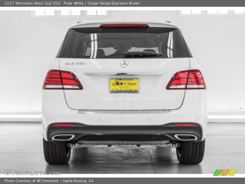 Polar White / Ginger Beige/Espresso Brown 2017 Mercedes-Benz GLE 350