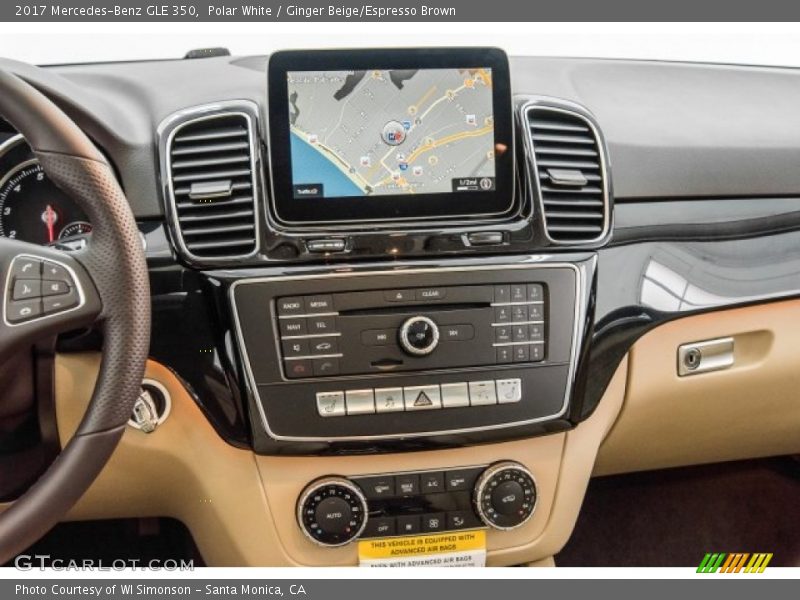 Polar White / Ginger Beige/Espresso Brown 2017 Mercedes-Benz GLE 350