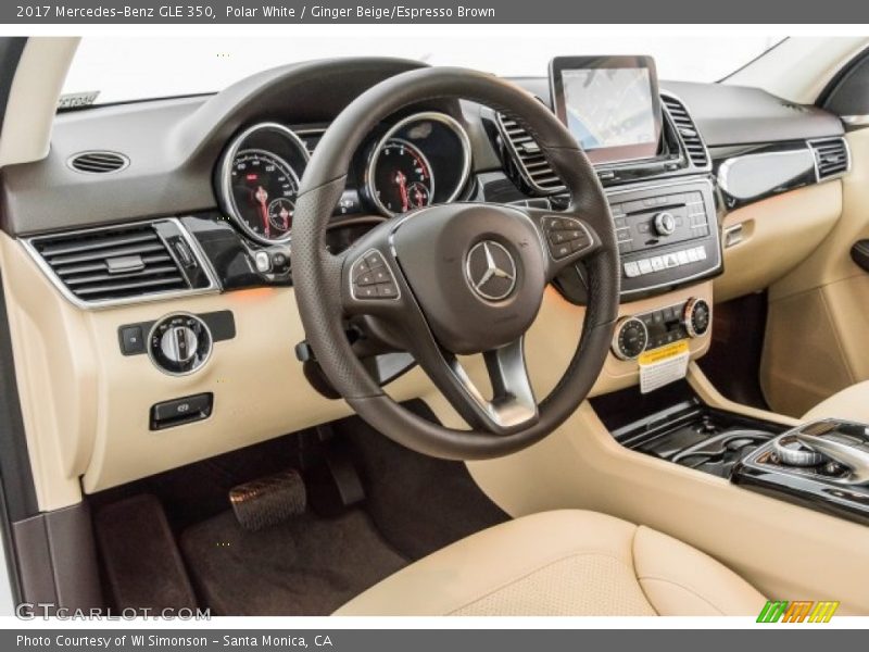 Polar White / Ginger Beige/Espresso Brown 2017 Mercedes-Benz GLE 350