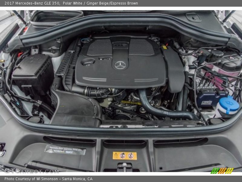 Polar White / Ginger Beige/Espresso Brown 2017 Mercedes-Benz GLE 350