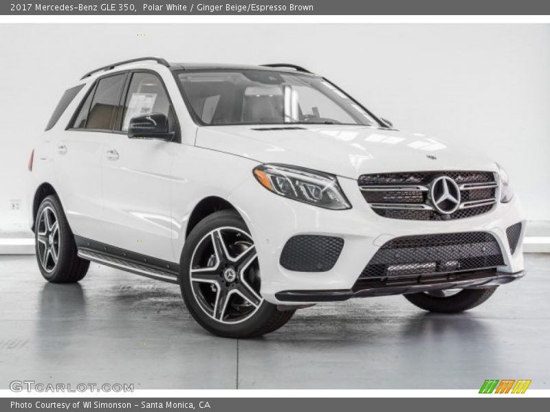 Polar White / Ginger Beige/Espresso Brown 2017 Mercedes-Benz GLE 350