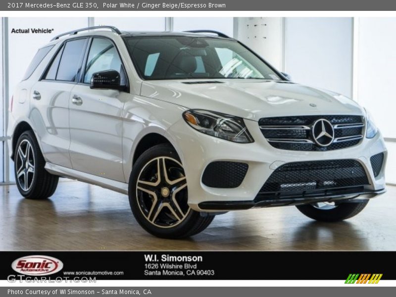 Polar White / Ginger Beige/Espresso Brown 2017 Mercedes-Benz GLE 350