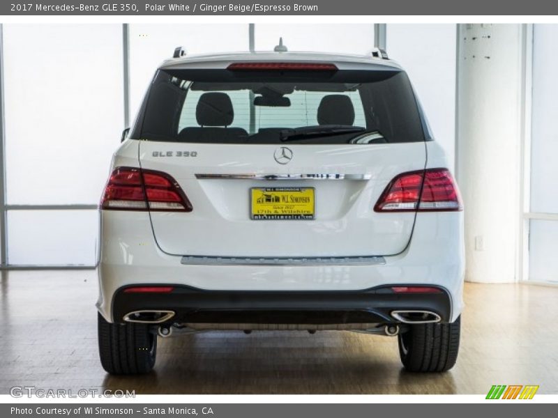 Polar White / Ginger Beige/Espresso Brown 2017 Mercedes-Benz GLE 350