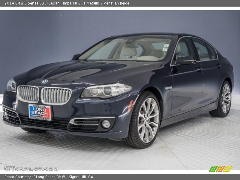 Imperial Blue Metallic / Venetian Beige 2014 BMW 5 Series 535i Sedan