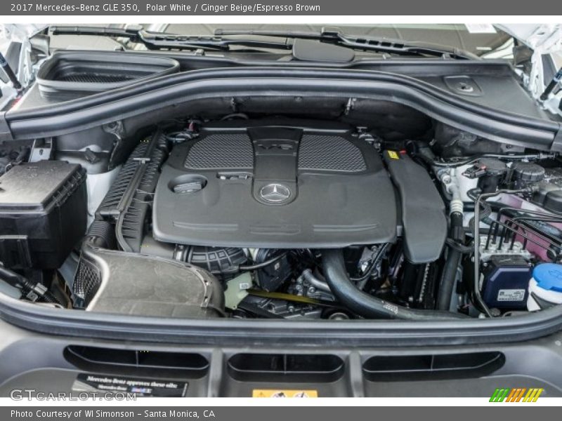 Polar White / Ginger Beige/Espresso Brown 2017 Mercedes-Benz GLE 350