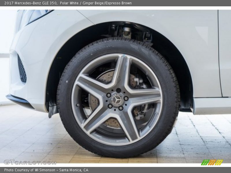 Polar White / Ginger Beige/Espresso Brown 2017 Mercedes-Benz GLE 350