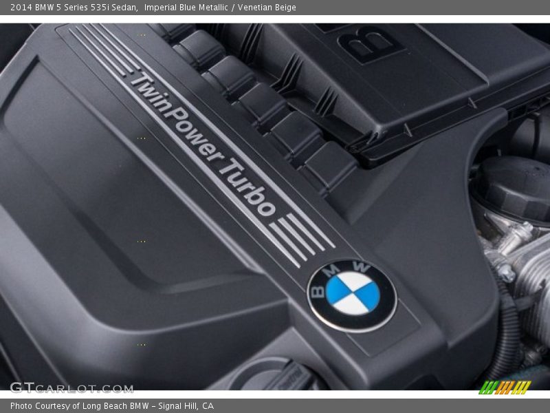 Imperial Blue Metallic / Venetian Beige 2014 BMW 5 Series 535i Sedan