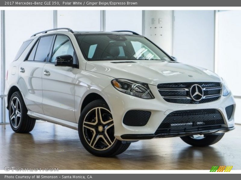 Polar White / Ginger Beige/Espresso Brown 2017 Mercedes-Benz GLE 350