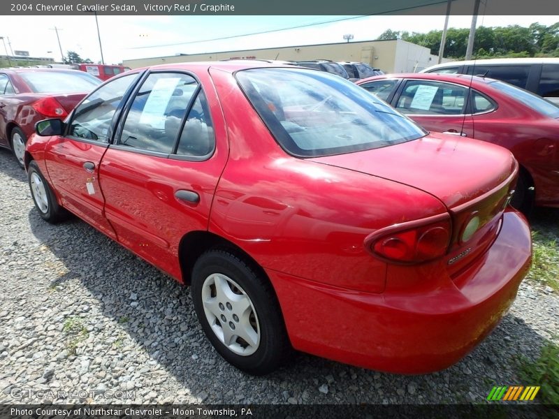 Victory Red / Graphite 2004 Chevrolet Cavalier Sedan