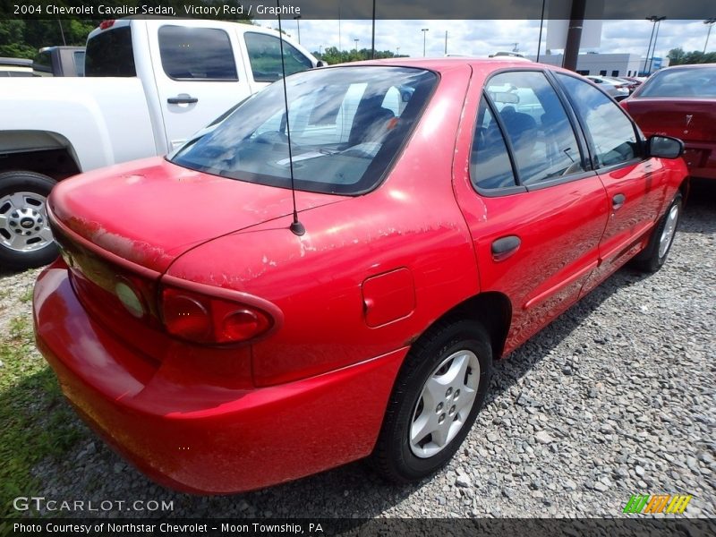 Victory Red / Graphite 2004 Chevrolet Cavalier Sedan