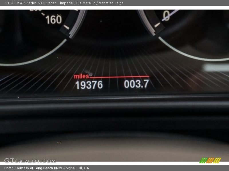 Imperial Blue Metallic / Venetian Beige 2014 BMW 5 Series 535i Sedan