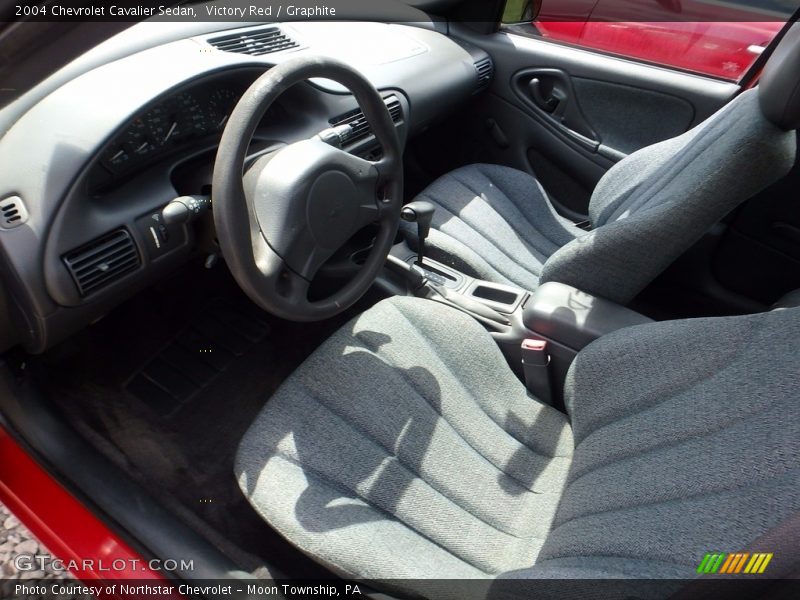 Victory Red / Graphite 2004 Chevrolet Cavalier Sedan