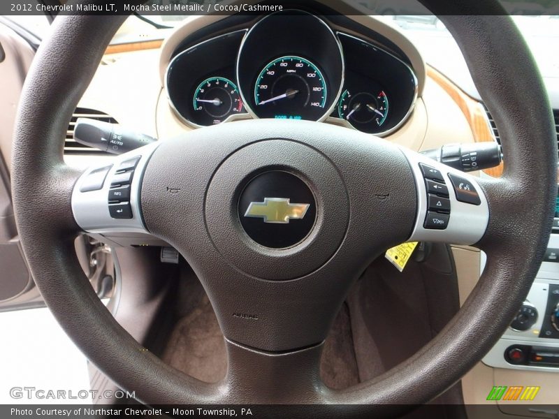 Mocha Steel Metallic / Cocoa/Cashmere 2012 Chevrolet Malibu LT
