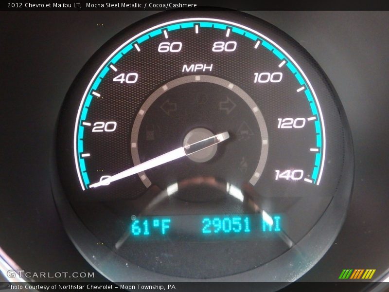 Mocha Steel Metallic / Cocoa/Cashmere 2012 Chevrolet Malibu LT