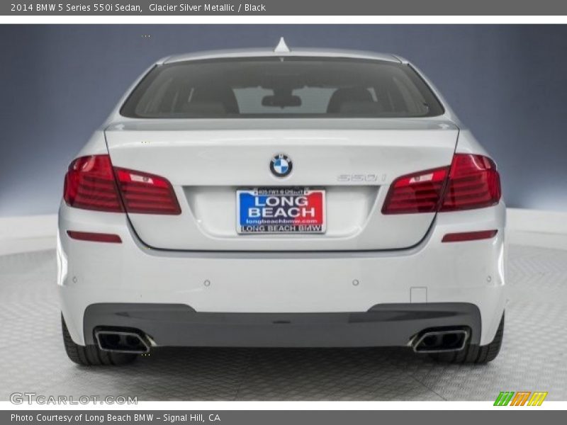 Glacier Silver Metallic / Black 2014 BMW 5 Series 550i Sedan