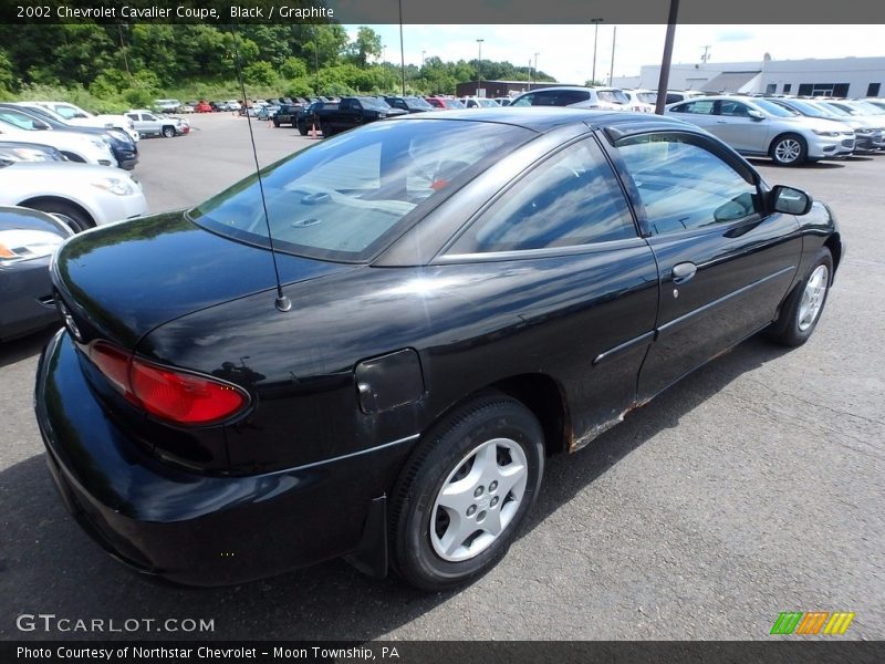 Black / Graphite 2002 Chevrolet Cavalier Coupe