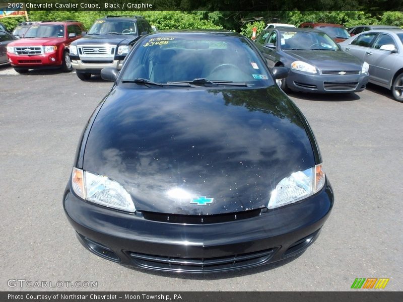 Black / Graphite 2002 Chevrolet Cavalier Coupe