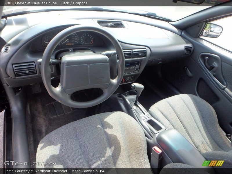 Black / Graphite 2002 Chevrolet Cavalier Coupe