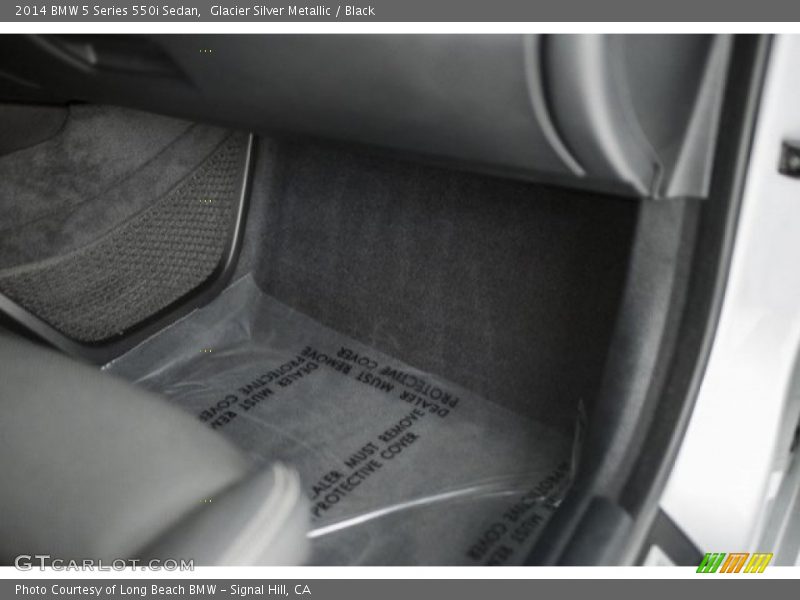 Glacier Silver Metallic / Black 2014 BMW 5 Series 550i Sedan