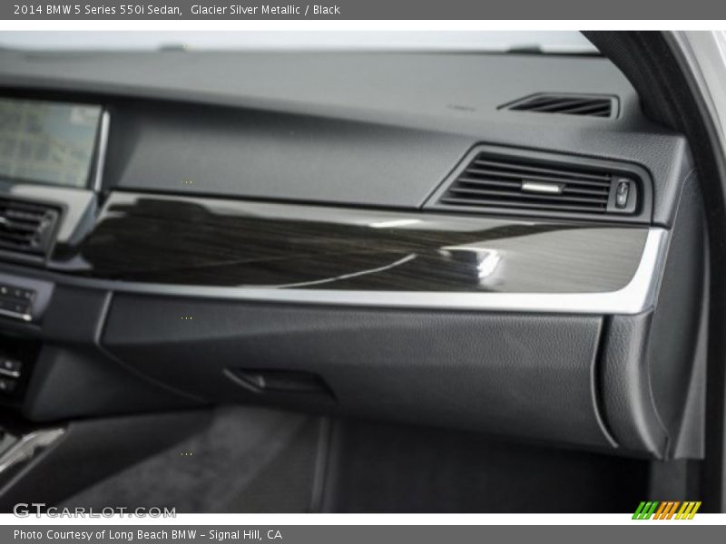Glacier Silver Metallic / Black 2014 BMW 5 Series 550i Sedan