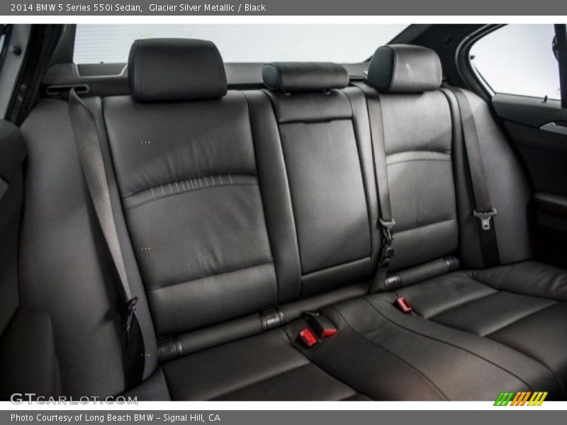 Glacier Silver Metallic / Black 2014 BMW 5 Series 550i Sedan