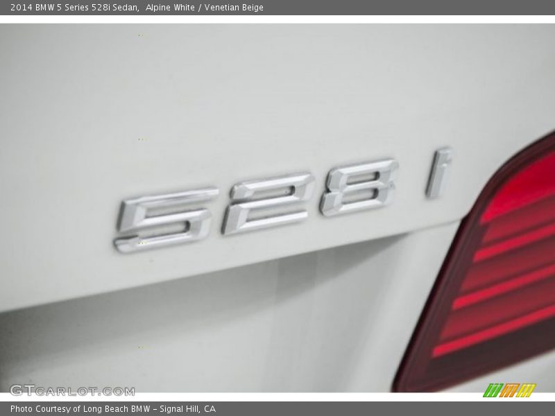 Alpine White / Venetian Beige 2014 BMW 5 Series 528i Sedan