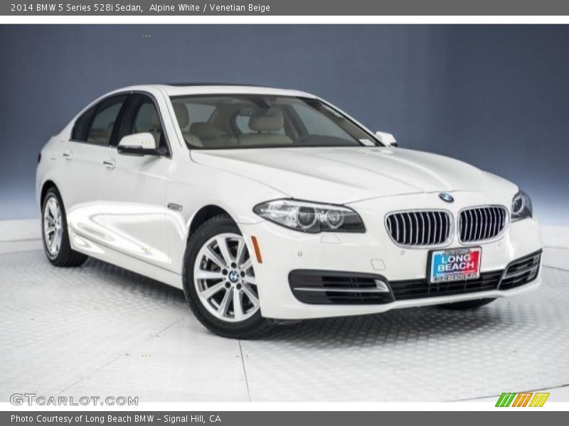 Alpine White / Venetian Beige 2014 BMW 5 Series 528i Sedan