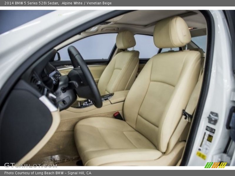 Alpine White / Venetian Beige 2014 BMW 5 Series 528i Sedan